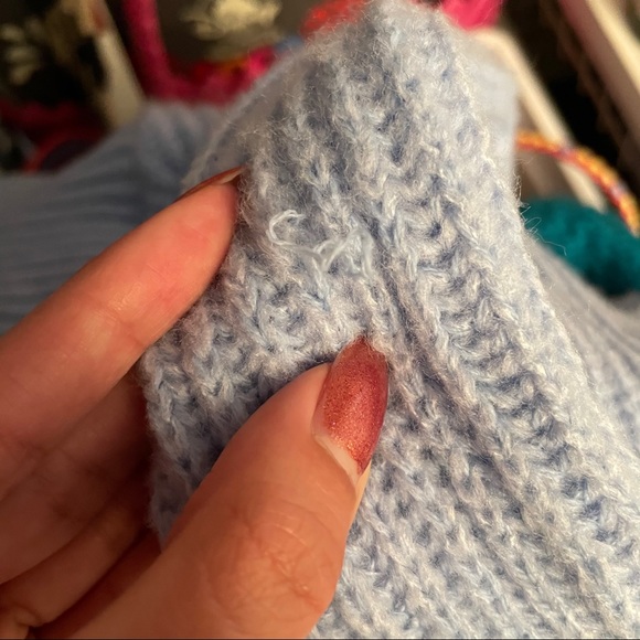 Missguided Blue Premium Roll Neck Boyfriend Jumper - Picture 6 of 7